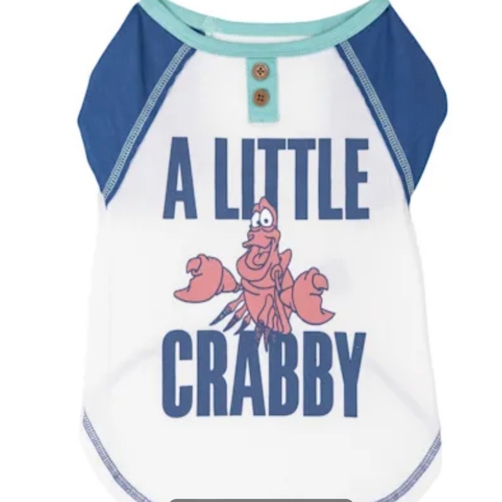 Harry Barker "A Little Crabby" Henley Pet T-Shirt XS